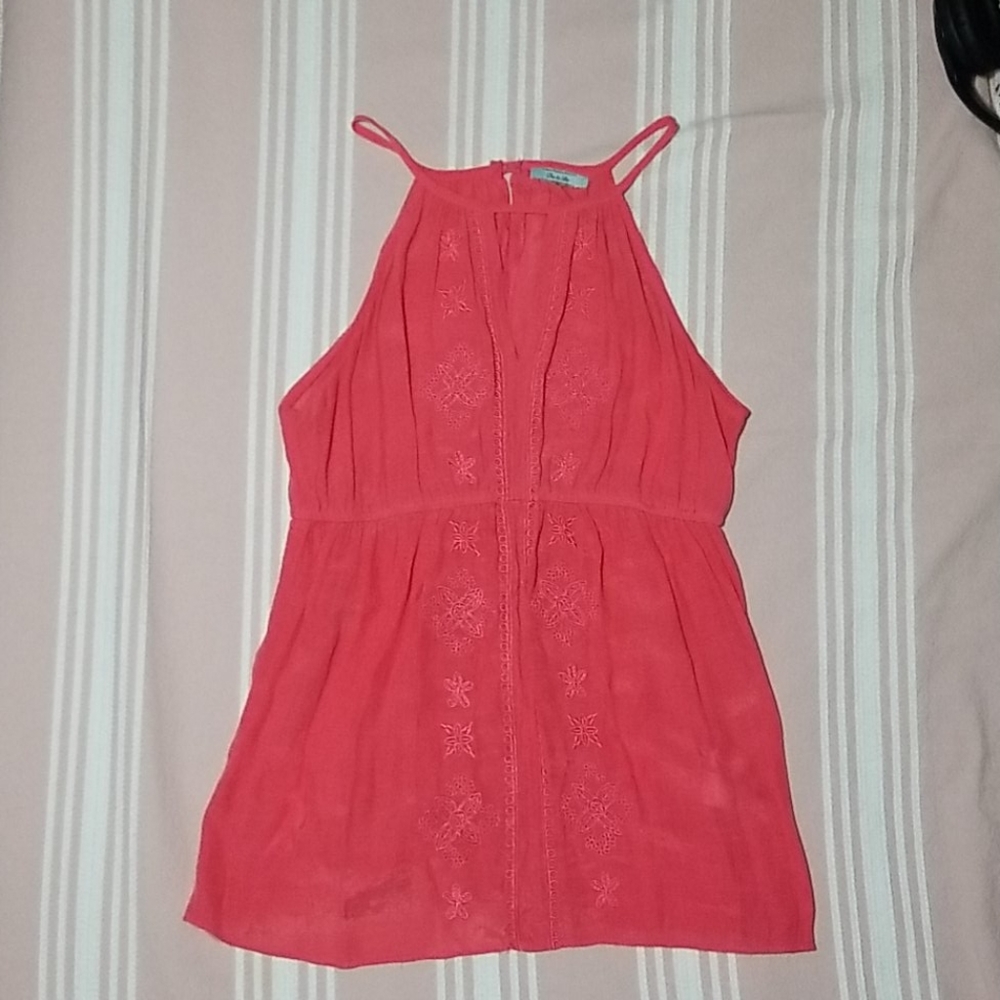Tropical Embroidered Tank - Picture 2 of 8